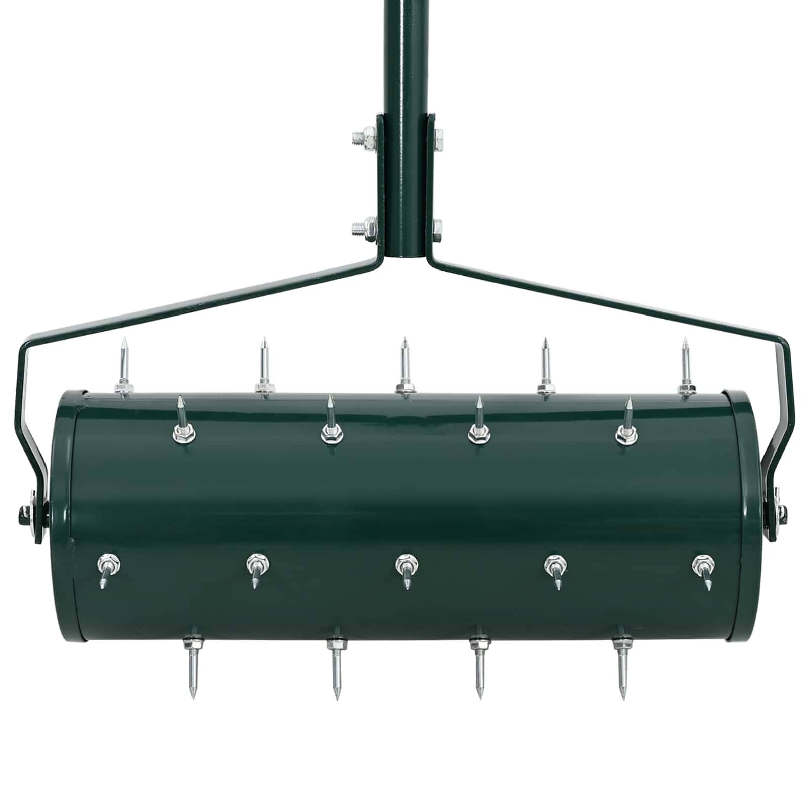 Vidaxl - Roller à gazon tiré avec des pinces aérateur Vert 128 x 38 cm vidaXL 42032345 - Image 6