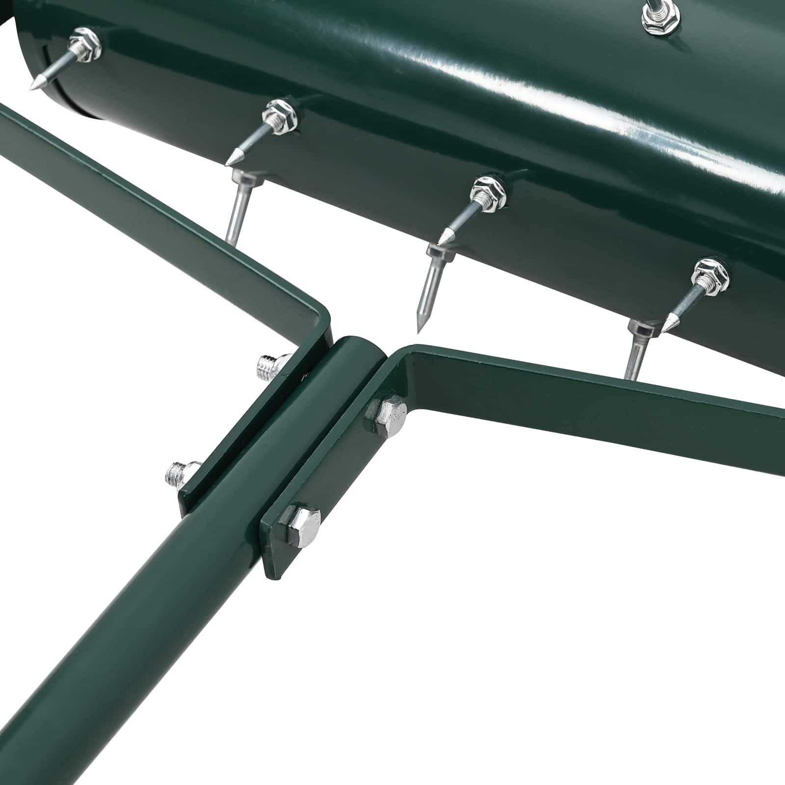 Vidaxl - Roller à gazon tiré avec des pinces aérateur Vert 128 x 38 cm vidaXL 42032345 - Image 7