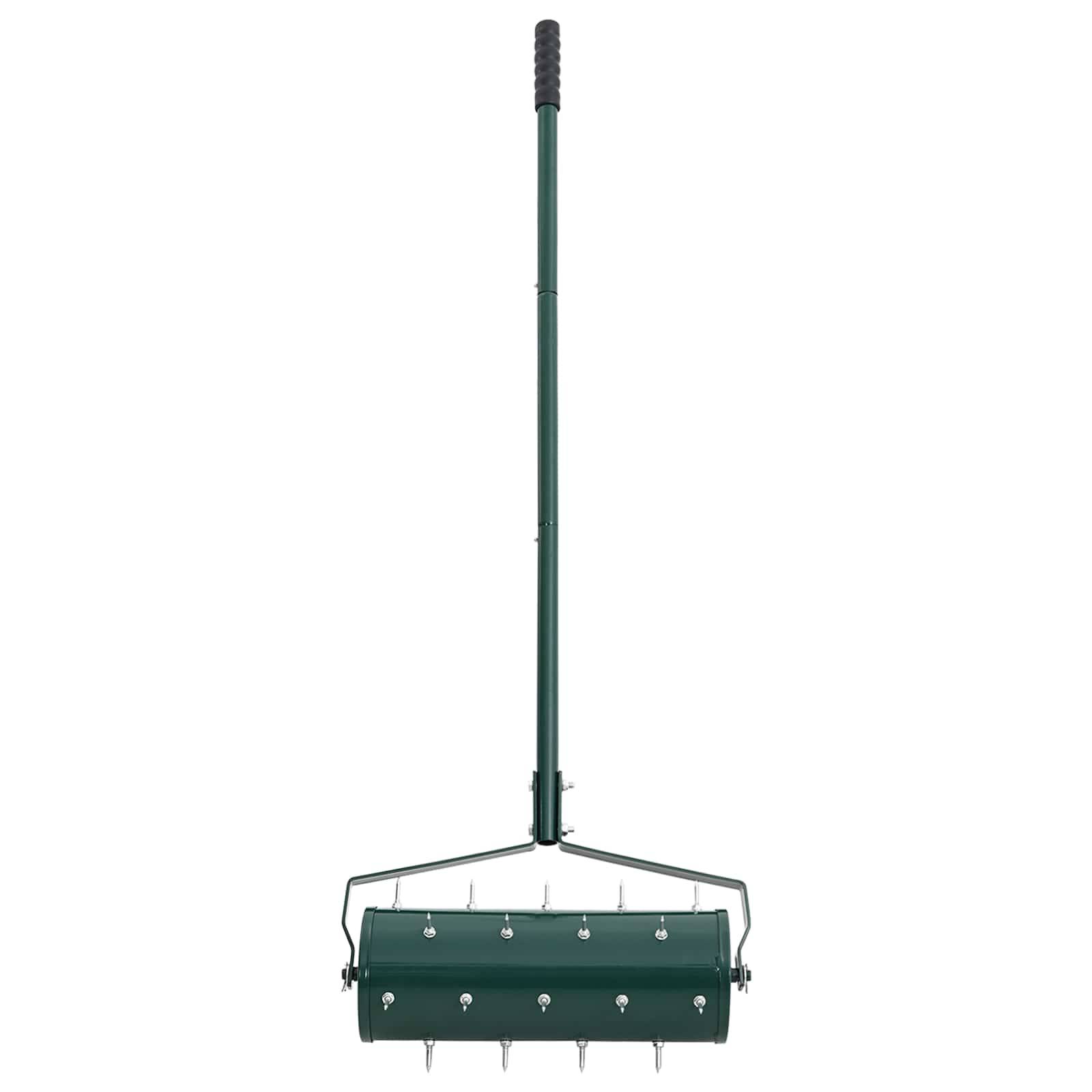 Vidaxl - Roller à gazon tiré avec des pinces aérateur Vert 128 x 38 cm vidaXL 42032345 - Image 5