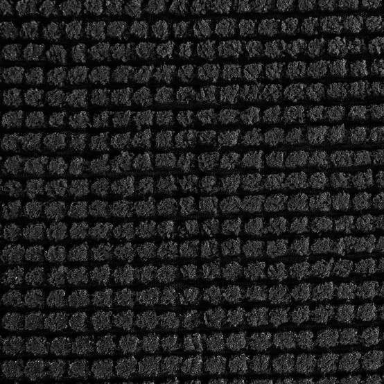 Tapis de Salle de Bain "Chenille" 50x80cm Noir - Image 3