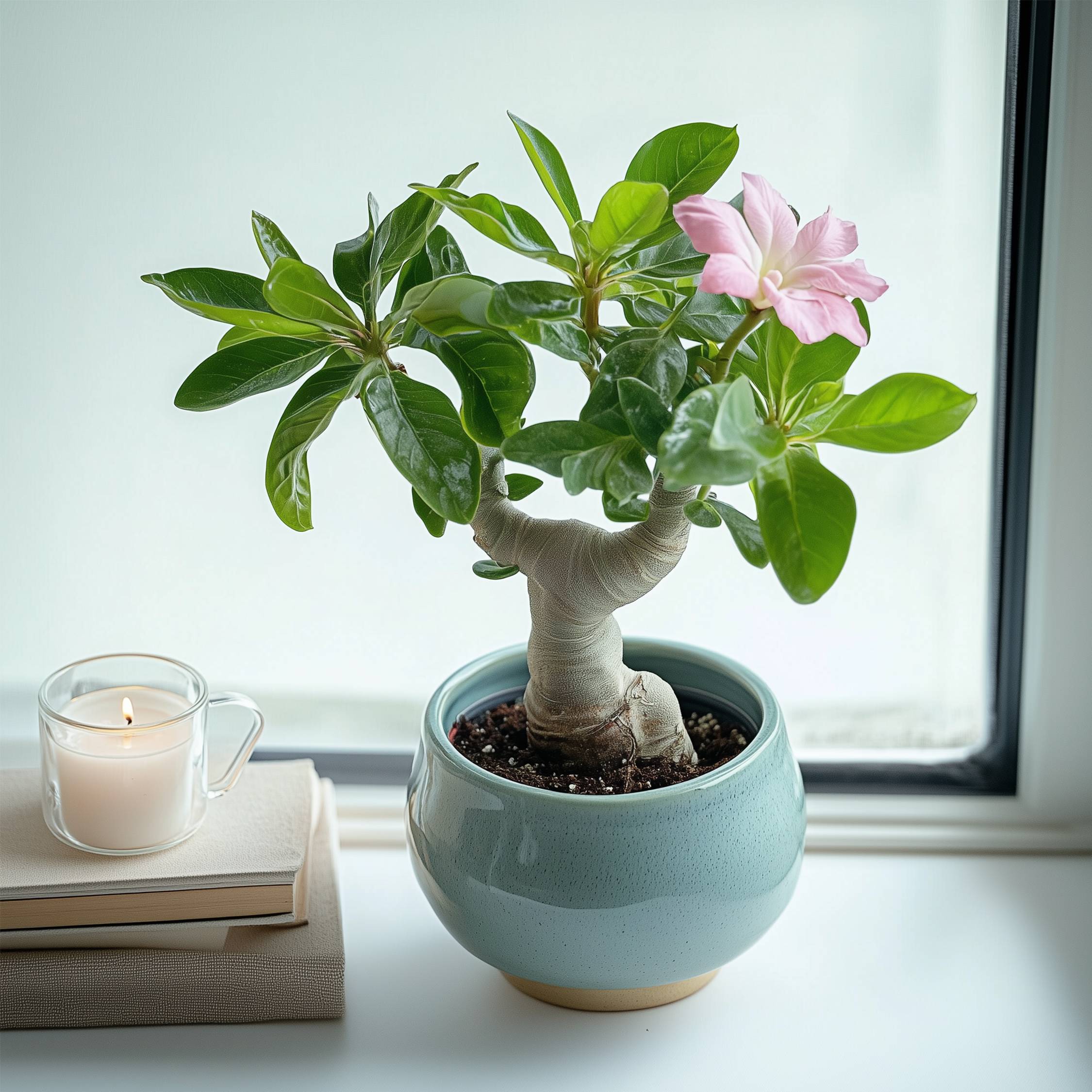 Rose du désert - Adenium obesum - Hauteur 25-40cm - ⌀10,5cm - Image 2
