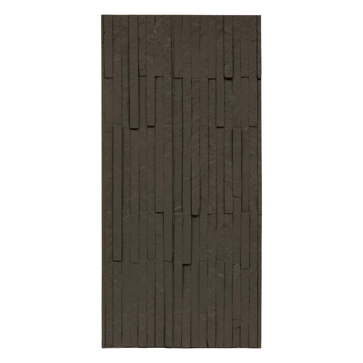 Sticker Effet Pierre "Cary" 28x58cm Gris Foncé - Image 1