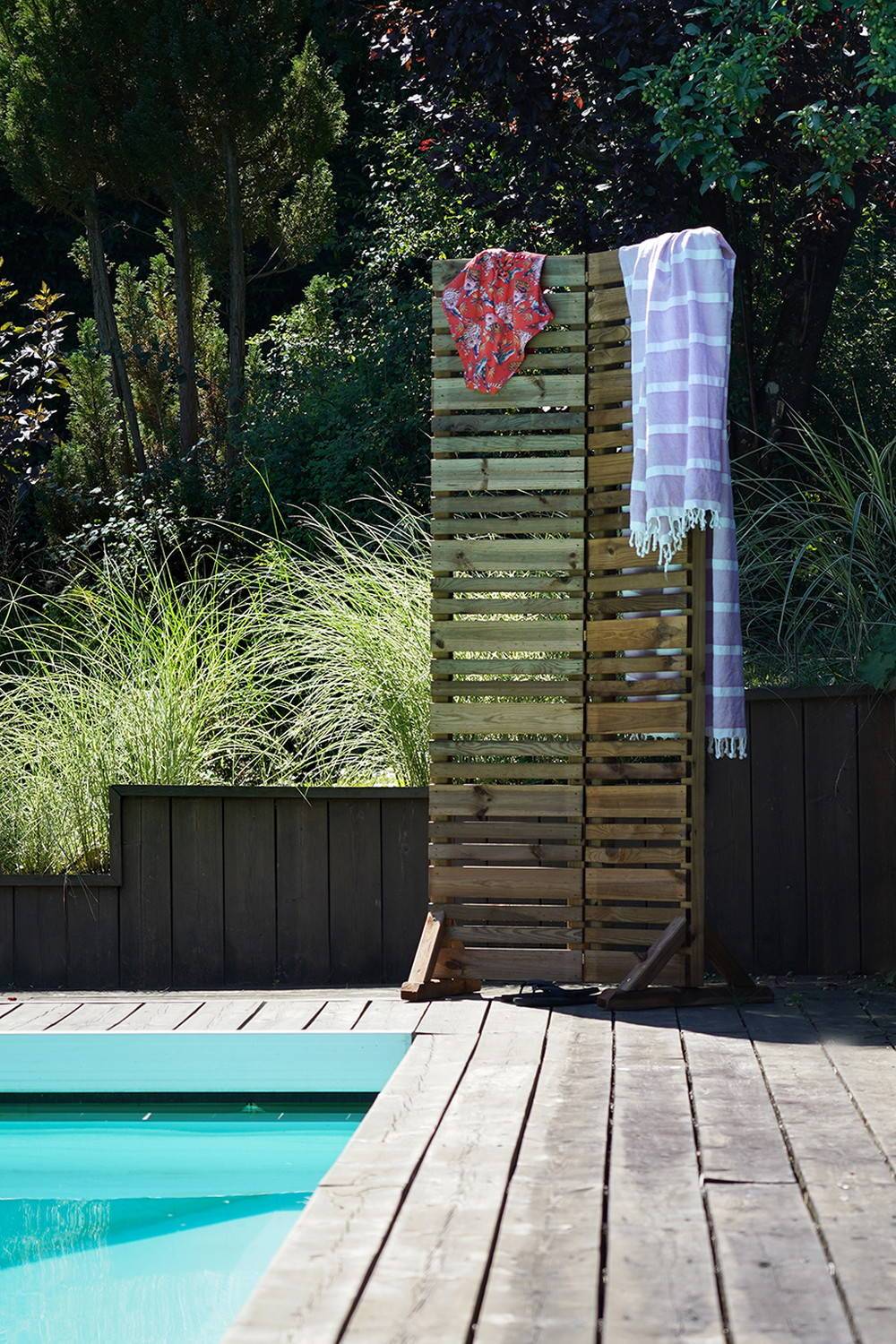 Jardipolys - Brise-vue pliant LIGN Z 80 x 180 cm, ép.1,6cm - pin classe 3 FSC ® Jardipolys - Image 4