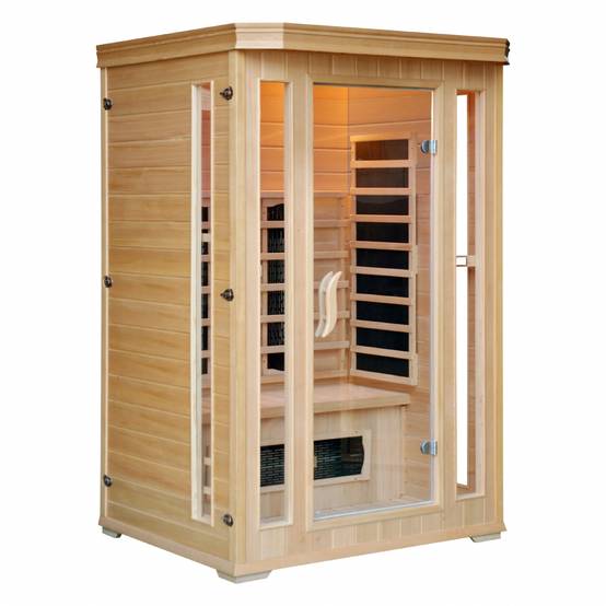 Cabine de sauna luxe infrarouge 2 places NARVIK - Image 1