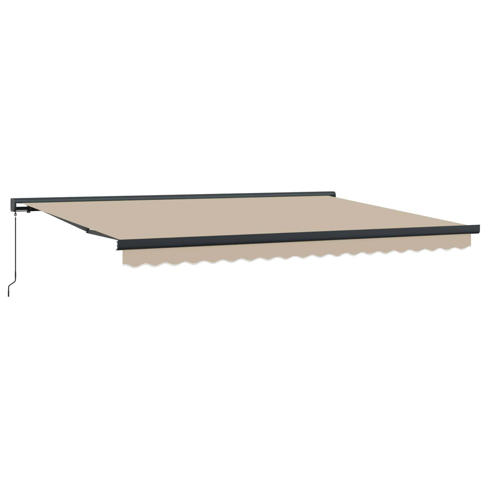 ComfortXL - Store banne rétractable toile aluminium extérieur protection UV beige 4x3m - ComfortXL Outdoor Living - Image 2