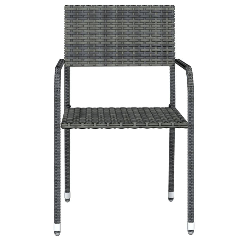 Vidaxl - Ensemble à manger de jardin 3 pcs Gris vidaXL 3099583 - Image 5