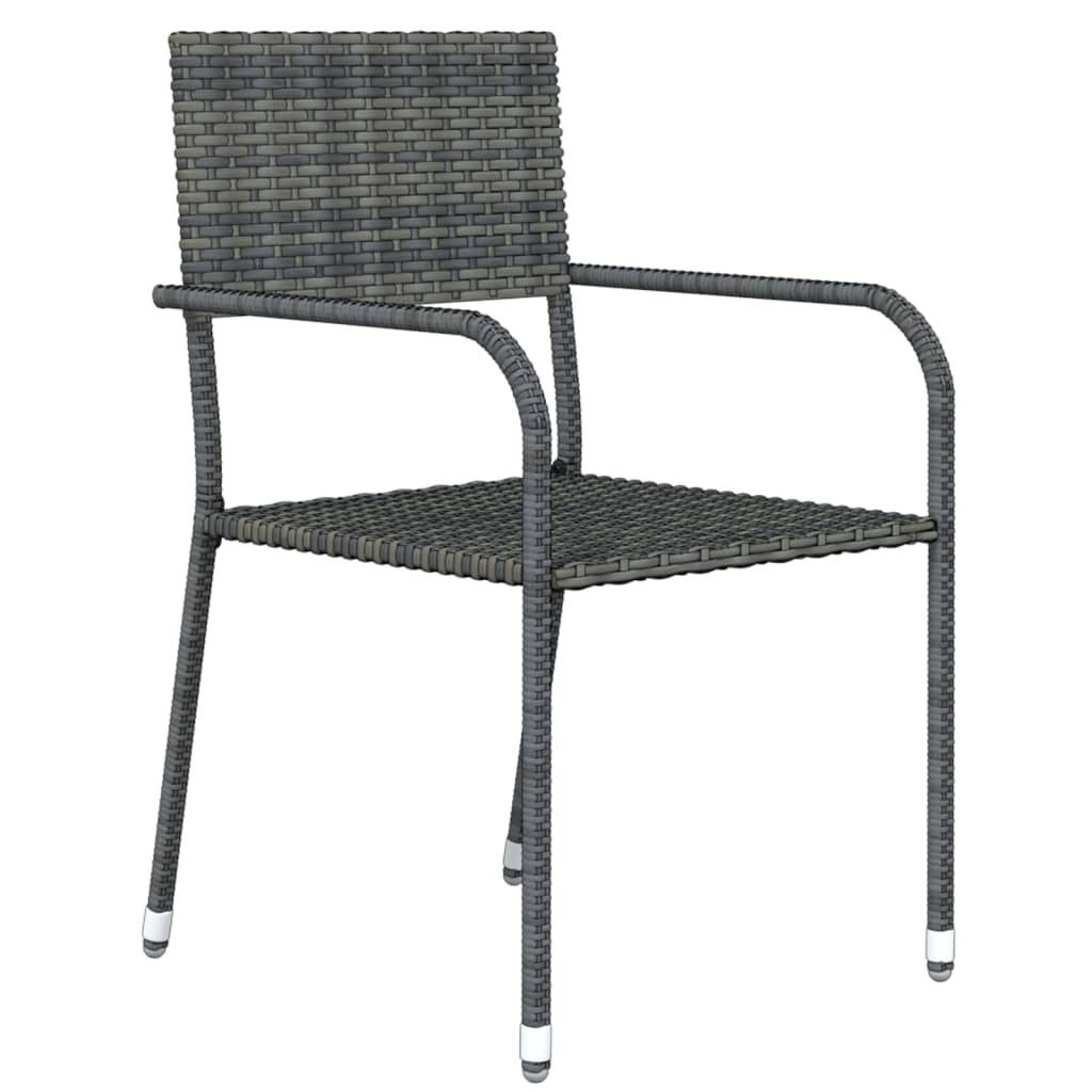 Vidaxl - Ensemble à manger de jardin 3 pcs Gris vidaXL 3099583 - Image 4