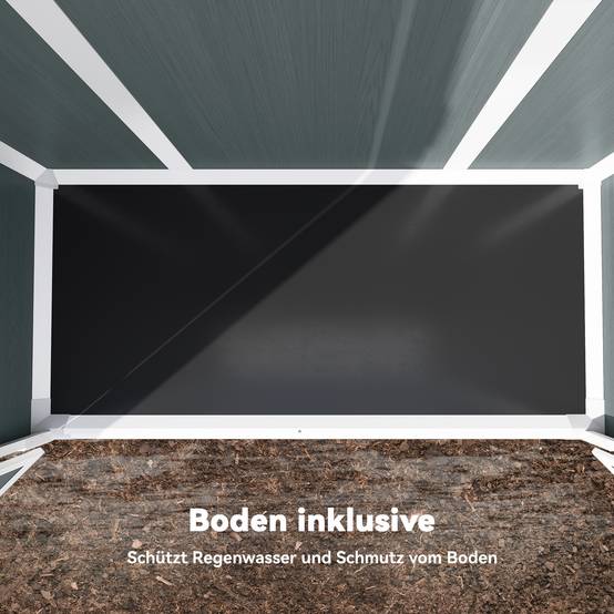 Abri de jardin polypropylène gris 134 x 68,5 x 170 cm - PANGIVO - Image 7
