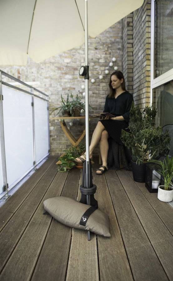 Baser - Pied pour parasol de balcon anthracite -  de Ø20 à 40 mm - 25 Kg Baser - Image 3
