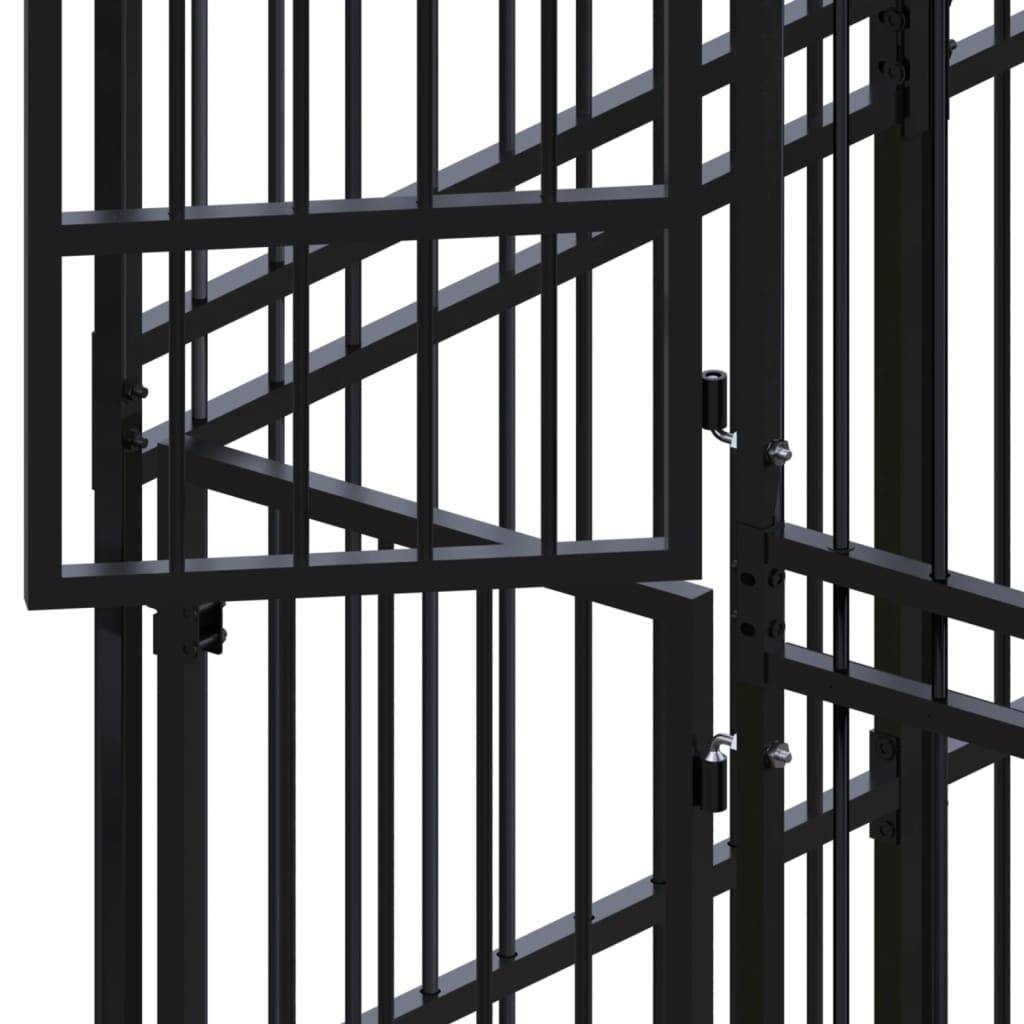 Vidaxl - Chenil d'extérieur pour chiens Acier 13,82 m² vidaXL 3097976 - Image 6