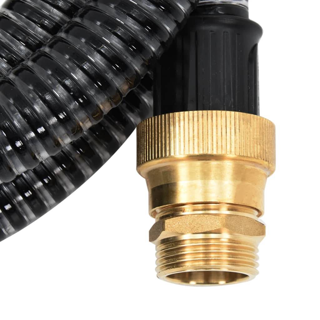 Vidaxl - Tuyau d'aspiration avec raccords en laiton noir 1,1" 25 m PVC vidaXL 151069 - Image 3