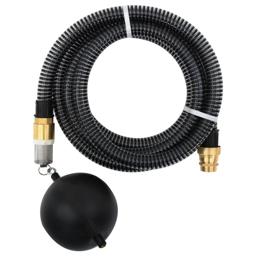 Vidaxl - Tuyau d'aspiration avec raccords en laiton noir 1,1" 25 m PVC vidaXL 151069 - Image 1