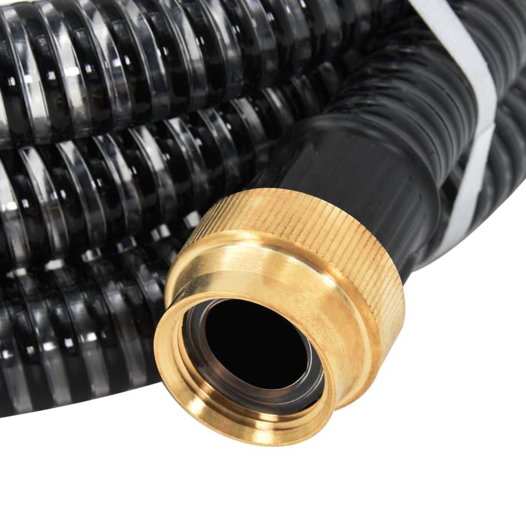 Vidaxl - Tuyau d'aspiration avec raccords en laiton noir 1,1" 25 m PVC vidaXL 151069 - Image 5