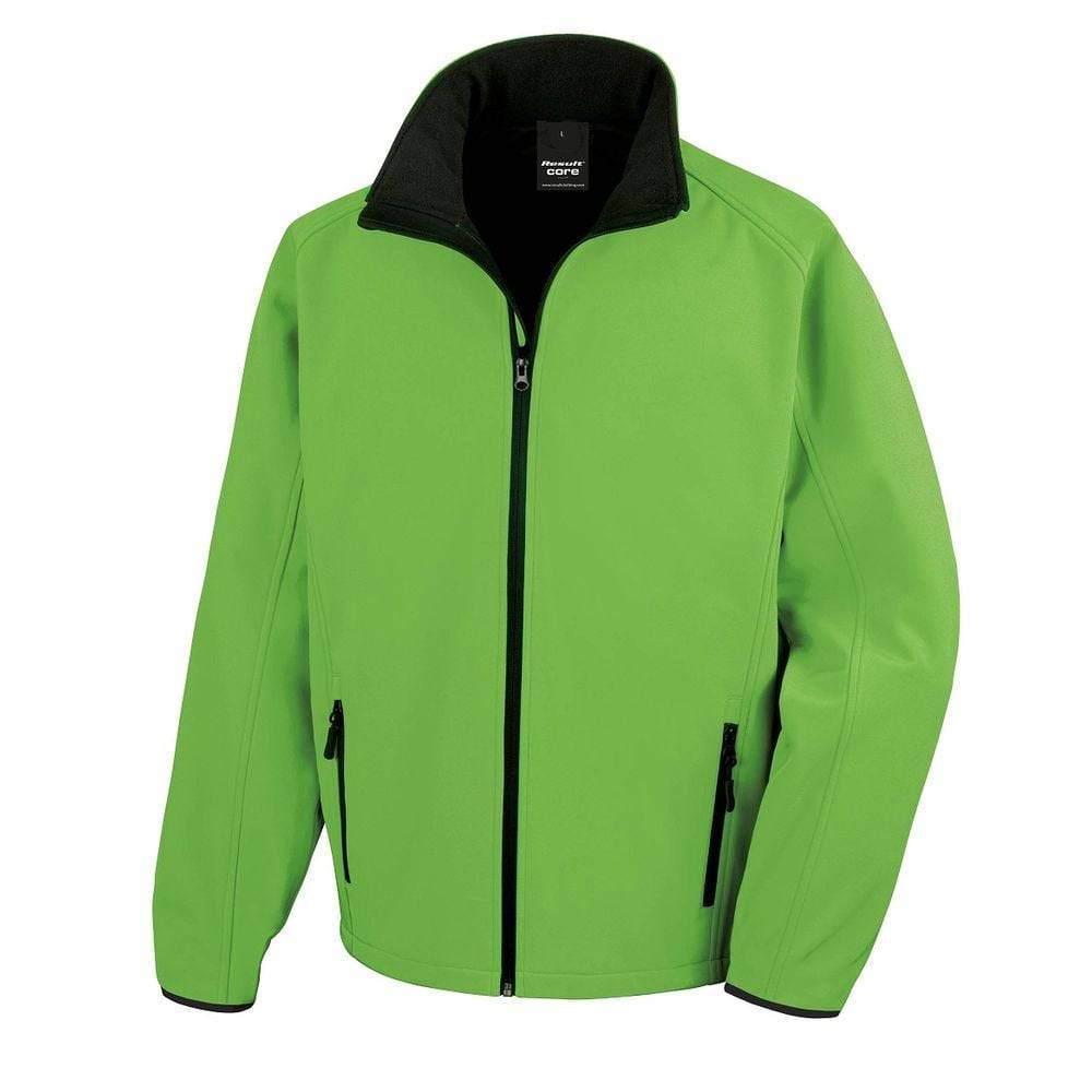 Veste Softshell Homme Result Core Printable Vert XXL