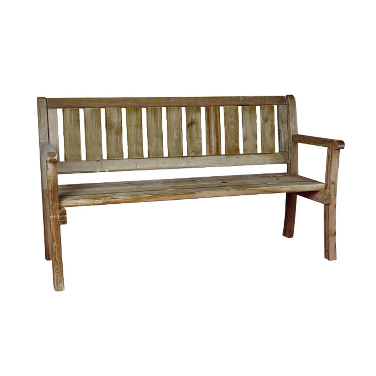 Banc de jardin 3 places en bois Panama - Cémonjardin - Image 1