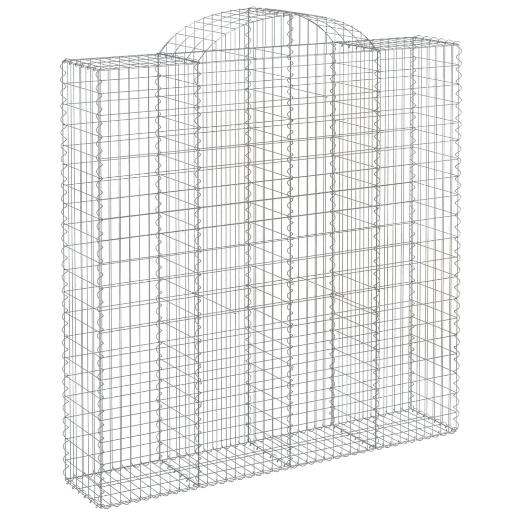 Vidaxl - Panier de gabions arqué 200x50x200/220 cm Fer galvanisé vidaXL 153500 - Image 2