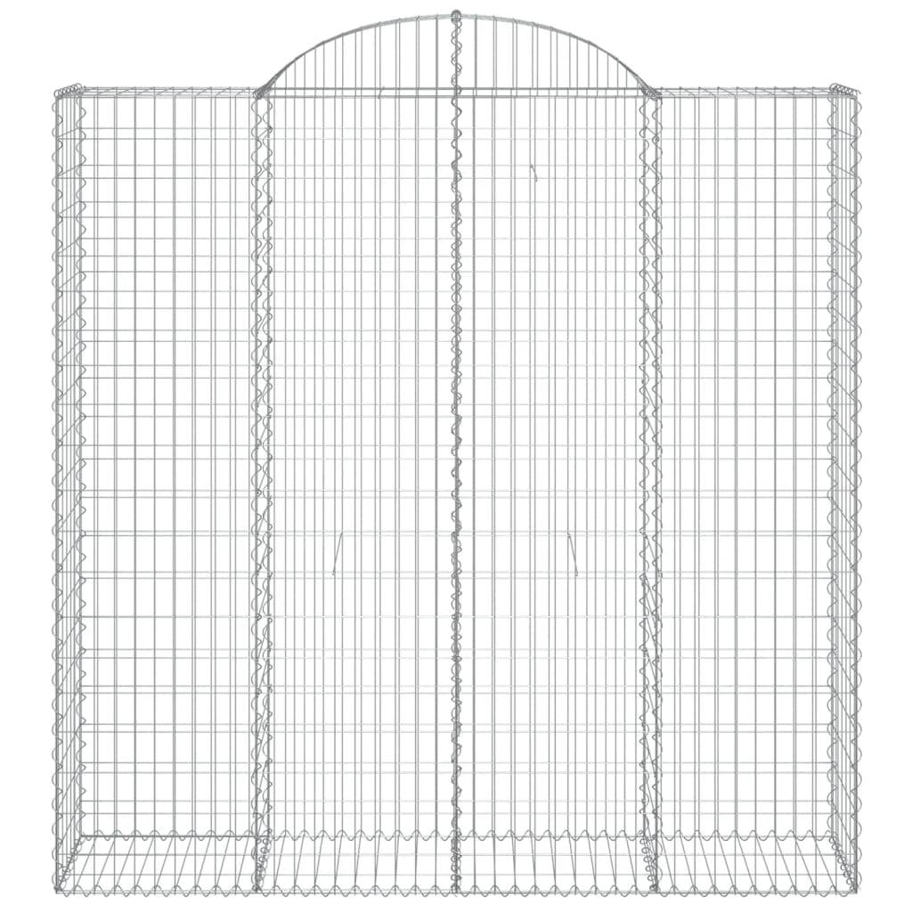 Vidaxl - Panier de gabions arqué 200x50x200/220 cm Fer galvanisé vidaXL 153500 - Image 4