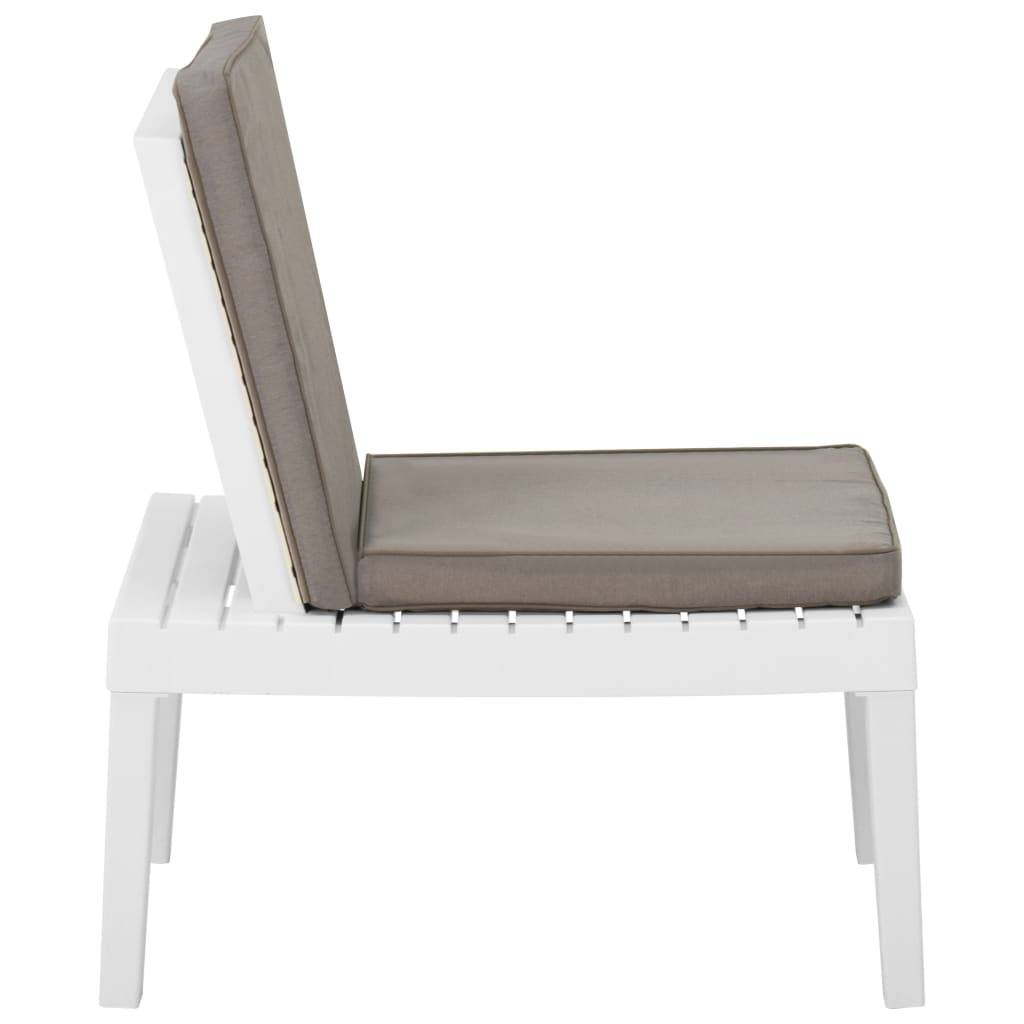 Prolenta Premium - Chaises de jardin plastique blanc 65 x 65 x 70 cm - Prolenta premium p380.1 - Image 5