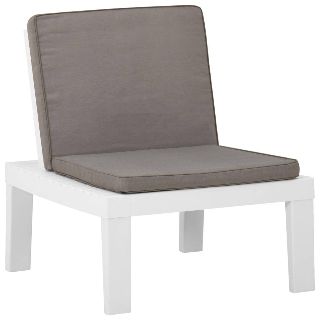 Prolenta Premium - Chaises de jardin plastique blanc 65 x 65 x 70 cm - Prolenta premium p380.1 - Image 3