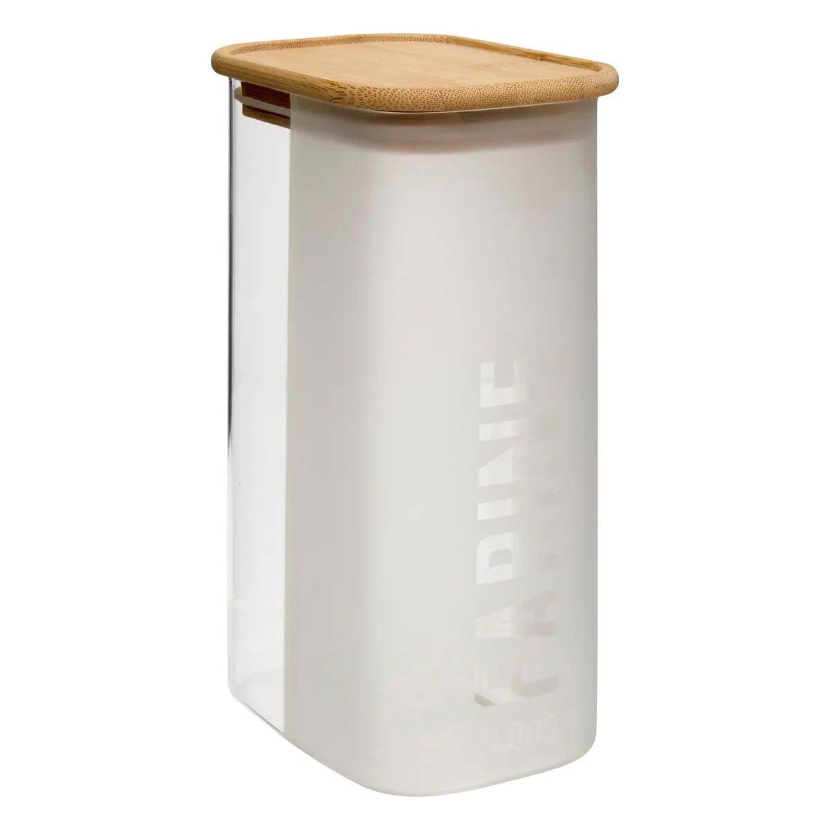 Boîte à Farine en Verre "Glassy" 1,6L Transparent - Image 1