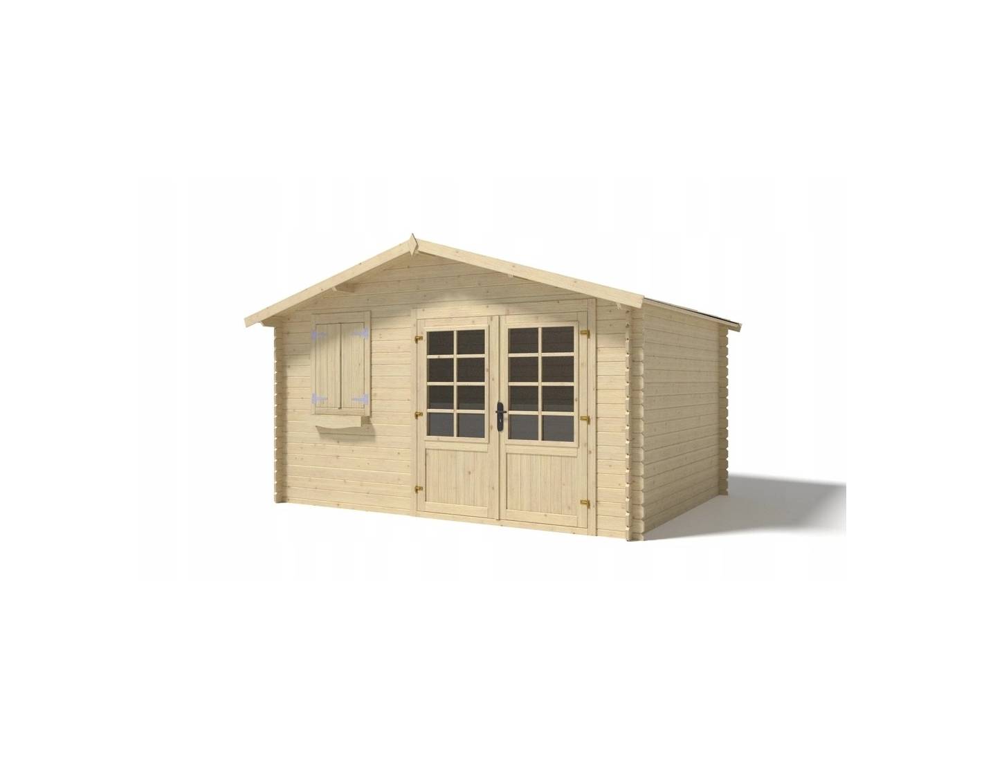 Altanka - Abri de jardin en bois - 12m2 - 4x3m - Ep. 28mm - Couleur: naturel - DOM124 - ALTANKA - Image 1