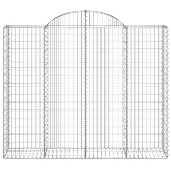 Vidaxl - Paniers à gabions arqués 11 pcs 200x50x160/180 cm Fer galvanisé vidaXL 3146392 - Image 5