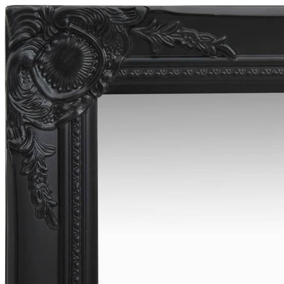 Miroir mural style baroque 40x40 cm noir Maison Chic - Image 3