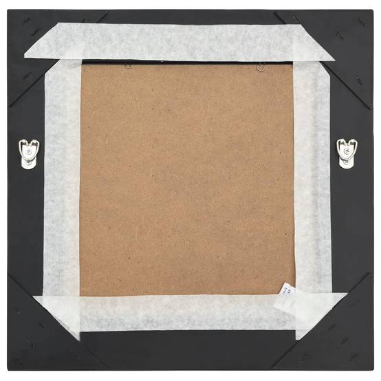 Miroir mural style baroque 40x40 cm noir Maison Chic - Image 4