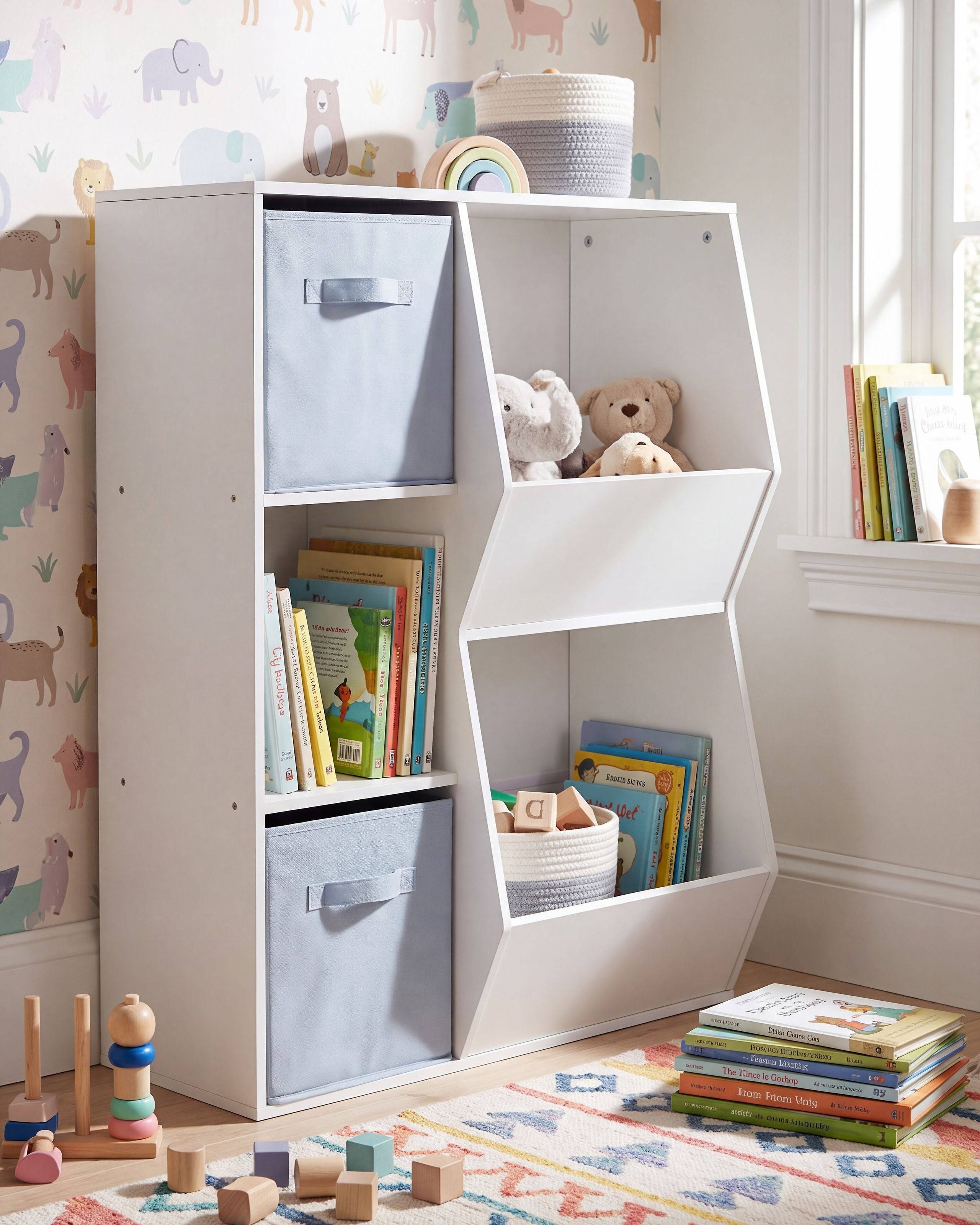 Beliani - Meuble de rangement Panneau de particules de bois Blanc DARLOT - 77x28x93- Beliani