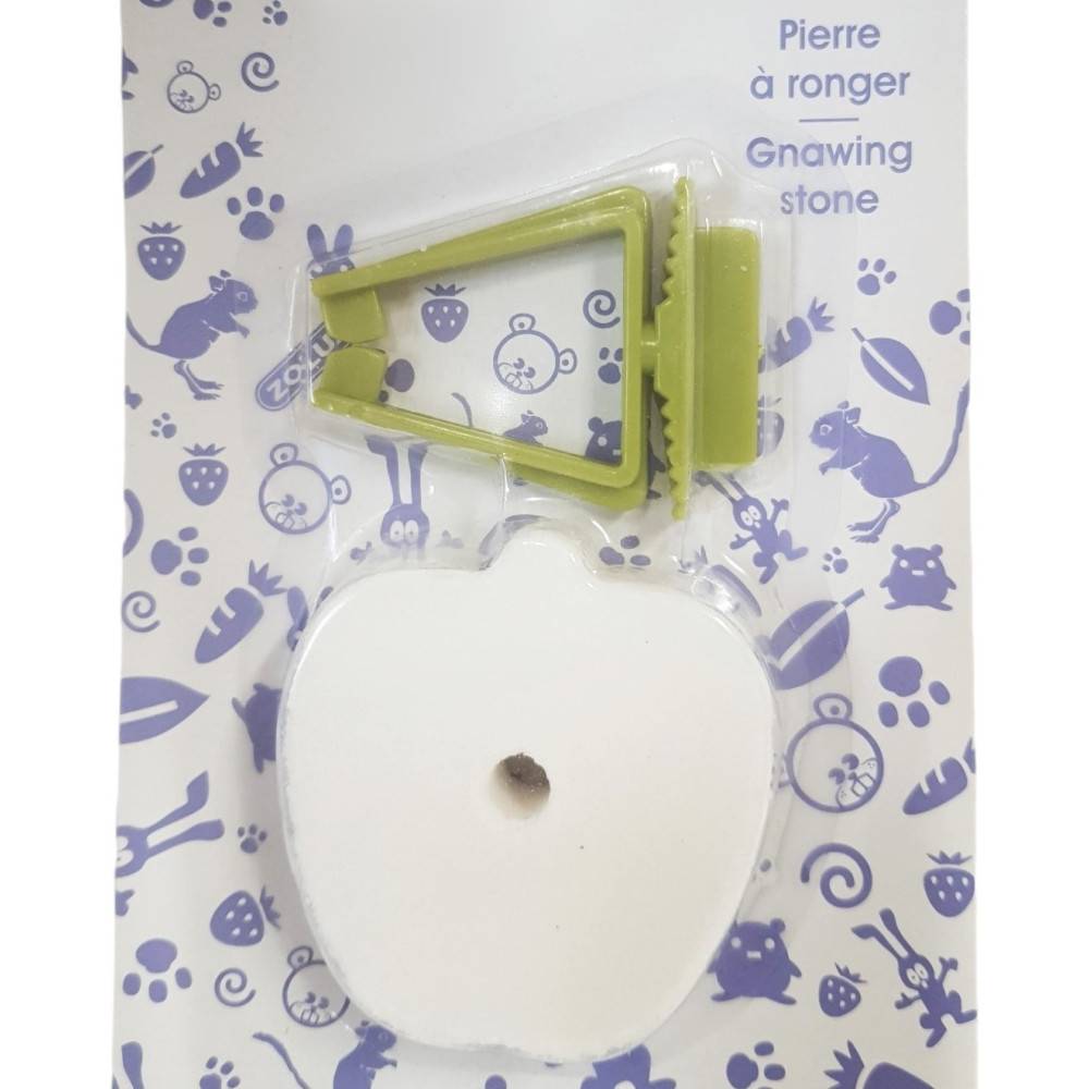 animallparadise - Pierre à ronger Forme pomme 60 g pour rongeurs - Image 1