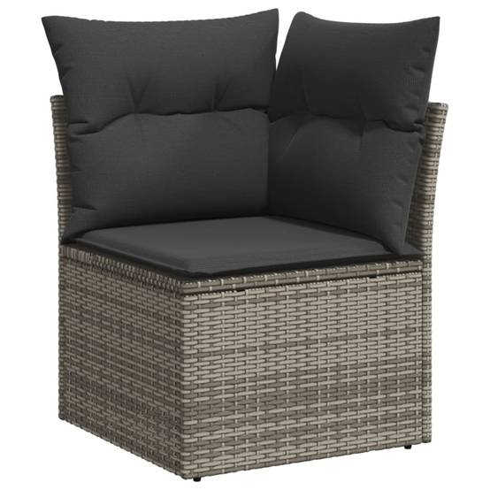 ComfortXL - Salon de Jardin Bas 13 Places en Résine Tressée Modulable avec Coussins Épais pour Terrasse et Jardin Gris – ComfortXL Outdoor Living - Image 3