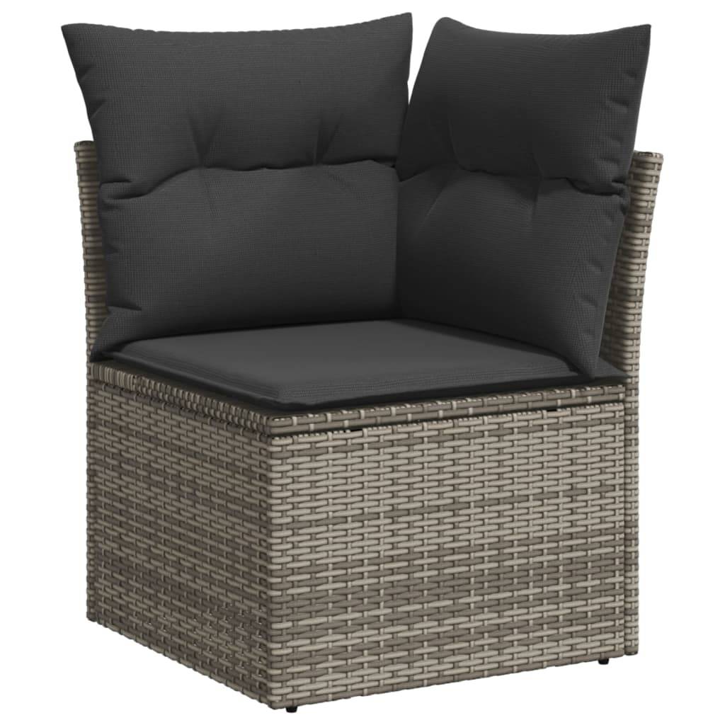 ComfortXL - Salon de Jardin Bas 13 Places en Résine Tressée Modulable avec Coussins Épais pour Terrasse et Jardin Gris – ComfortXL Outdoor Living - Image 3