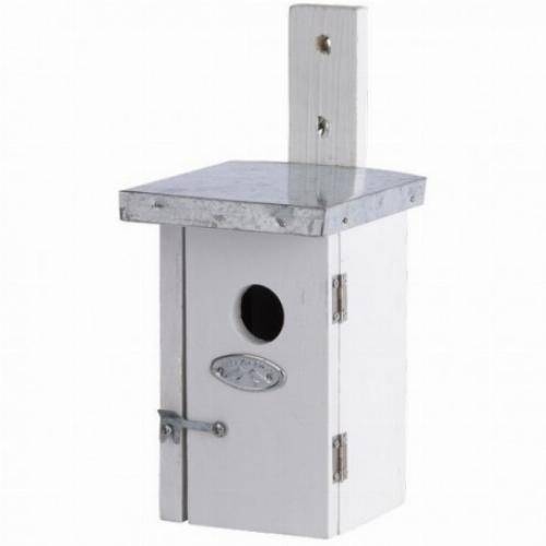 Esschert Design - Nichoir en bois pour roitelet - toit en zinc - Blanc - Image 5