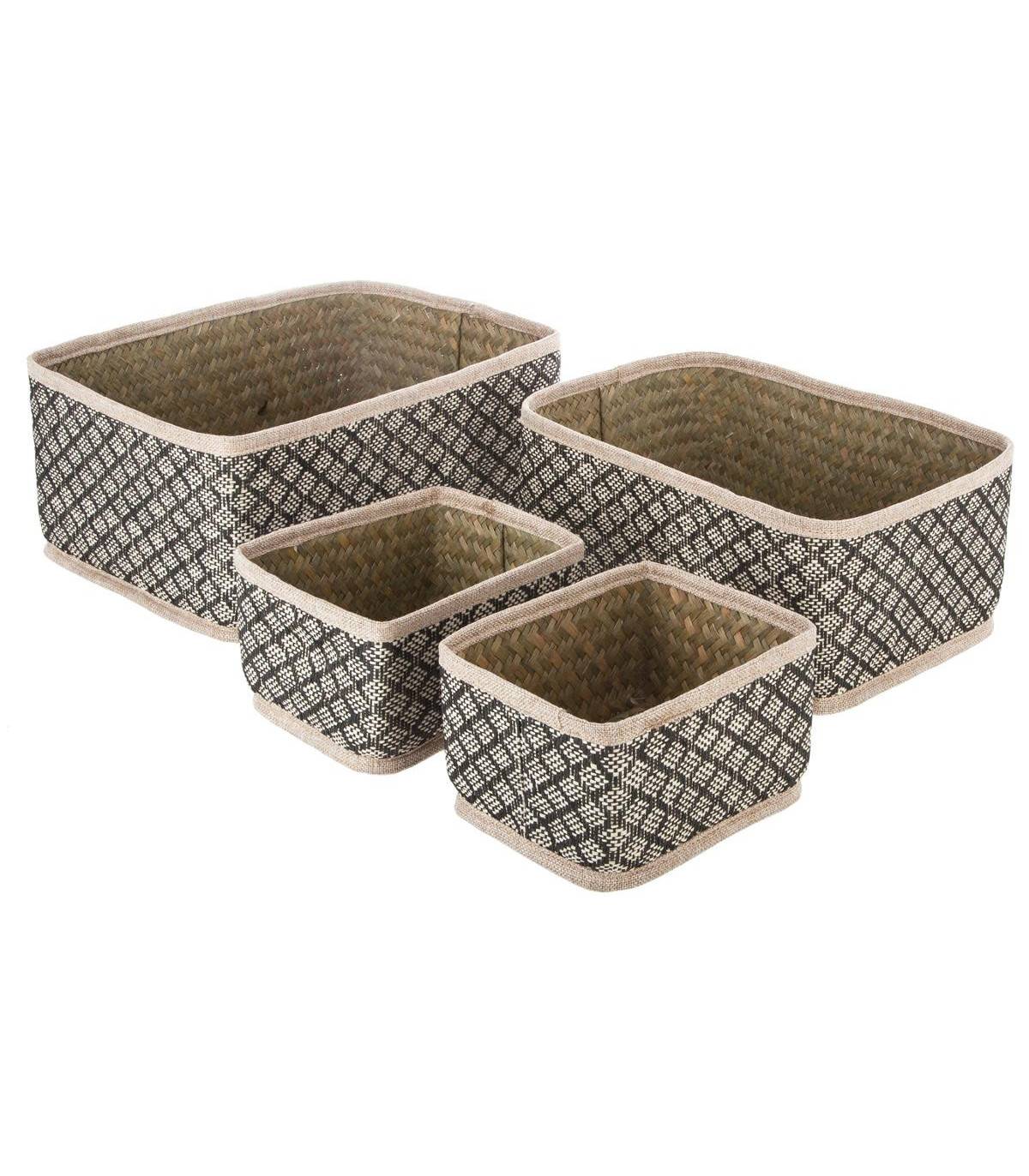 Set de 4 Paniers de rangement en Osier Nomade - Image 1