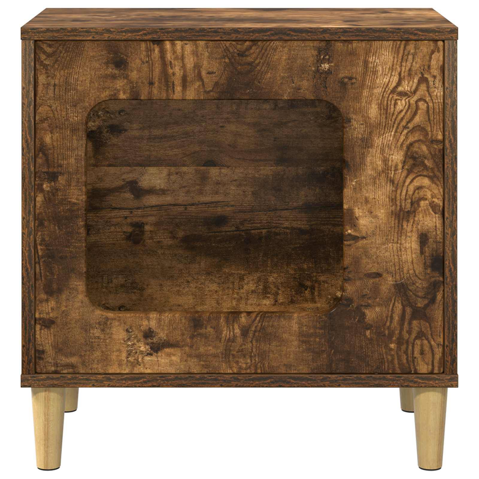 Vidaxl - Maison pour chat Chêne fumé 51 x 30 x 52 cm Bois d'ingénierie vidaXL 8000658 - Image 6
