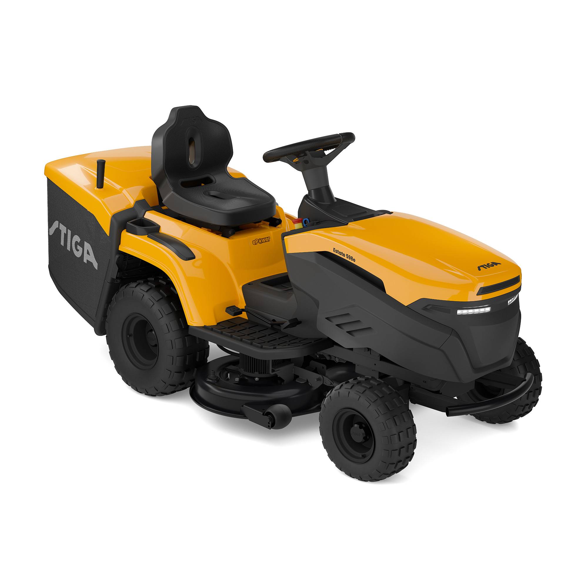 Stiga - Tracteur de jardin électrique Estate 598e, Batterie non inclus, Largeur 98 cm, silencieux et sans émissions - STIGA - Image 1