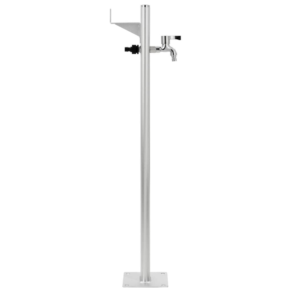 PANGIVO - Colonne d'eau aluminium argenté 15 x 15 x 95 cm - PANGIVO - Image 2