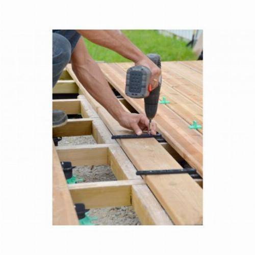 Jouplast - Kit fixation invisible pour lames de terrasse bois - +25mm - Image 1