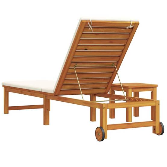 PANGIVO - Transat bois d'acacia marron 53 x 202 x 89 cm - PANGIVO - Image 6