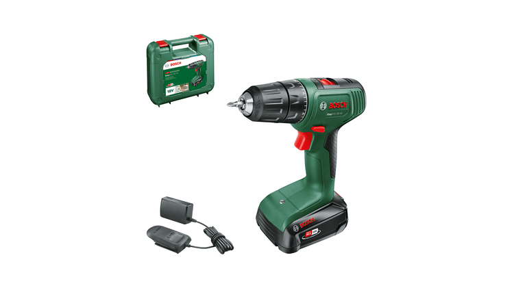 Bosch - Perceuse-visseuse sans fil à 2 vitesses - EasyDrill 18V-40 Nm - 1 batterie 2,0 Ah + chargeur - En coffret - BOSCH - 06039D8004 - Image 1
