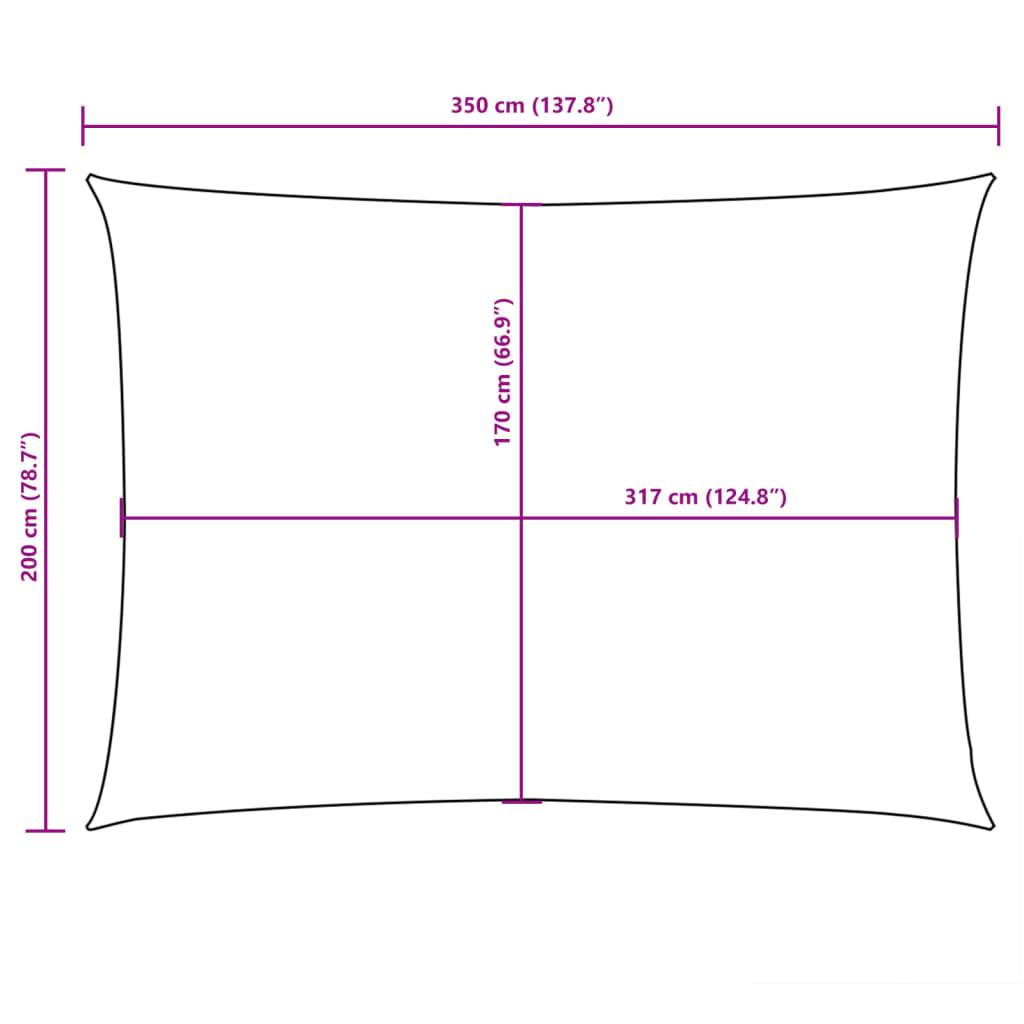 Voile de parasol - accessoire parasol - Tissu de remplacement pour parasol tissu oxford rectangulaire 2x3,5 m marron - MEUBLE PRO - Image 10