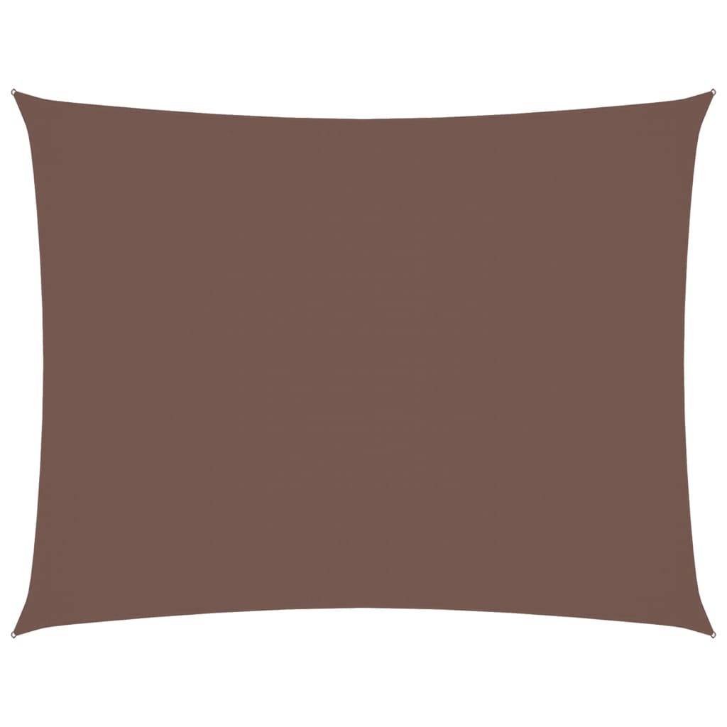 Voile de parasol - accessoire parasol - Tissu de remplacement pour parasol tissu oxford rectangulaire 2x3,5 m marron - MEUBLE PRO - Image 1
