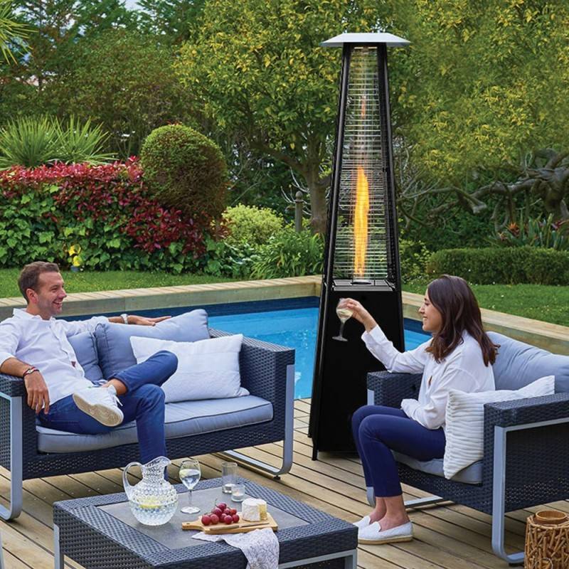 Favex - Parasol chauffant d'extérieur à gaz Flamme - FAVEX - Prêt à l'emploi livré avec tuyau et détendeur - Image 7