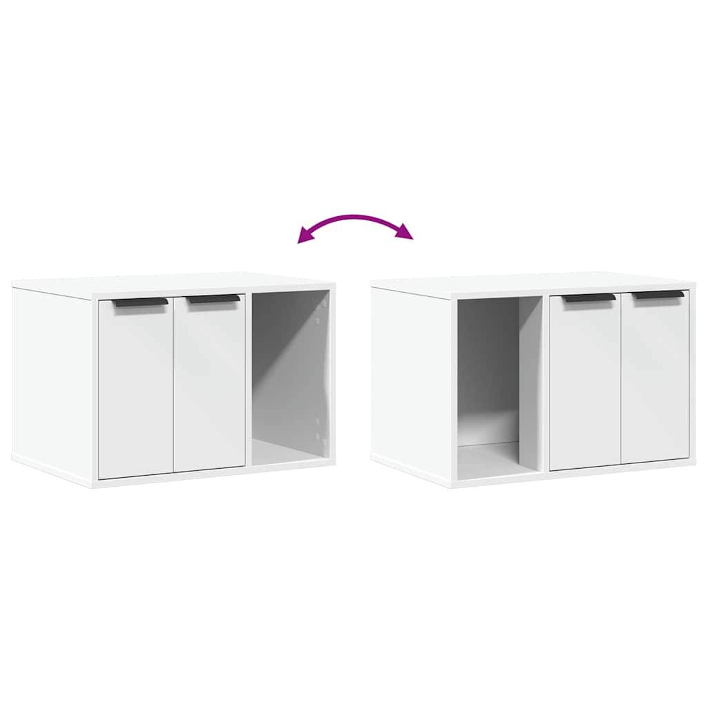 Prolenta Premium - Meuble à litière pour chat bois blanc 60 x 40 x 40 cm - Prolenta premium p361.0 - Image 8