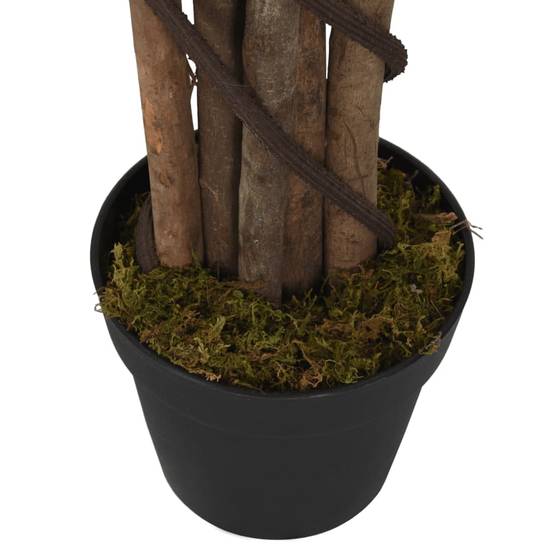 Ficus lyrata artificiel bois et PEVA vert 120 cm - PANGIVO - Image 4