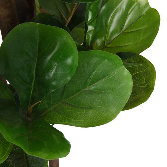 Ficus lyrata artificiel bois et PEVA vert 120 cm - PANGIVO - Image 3
