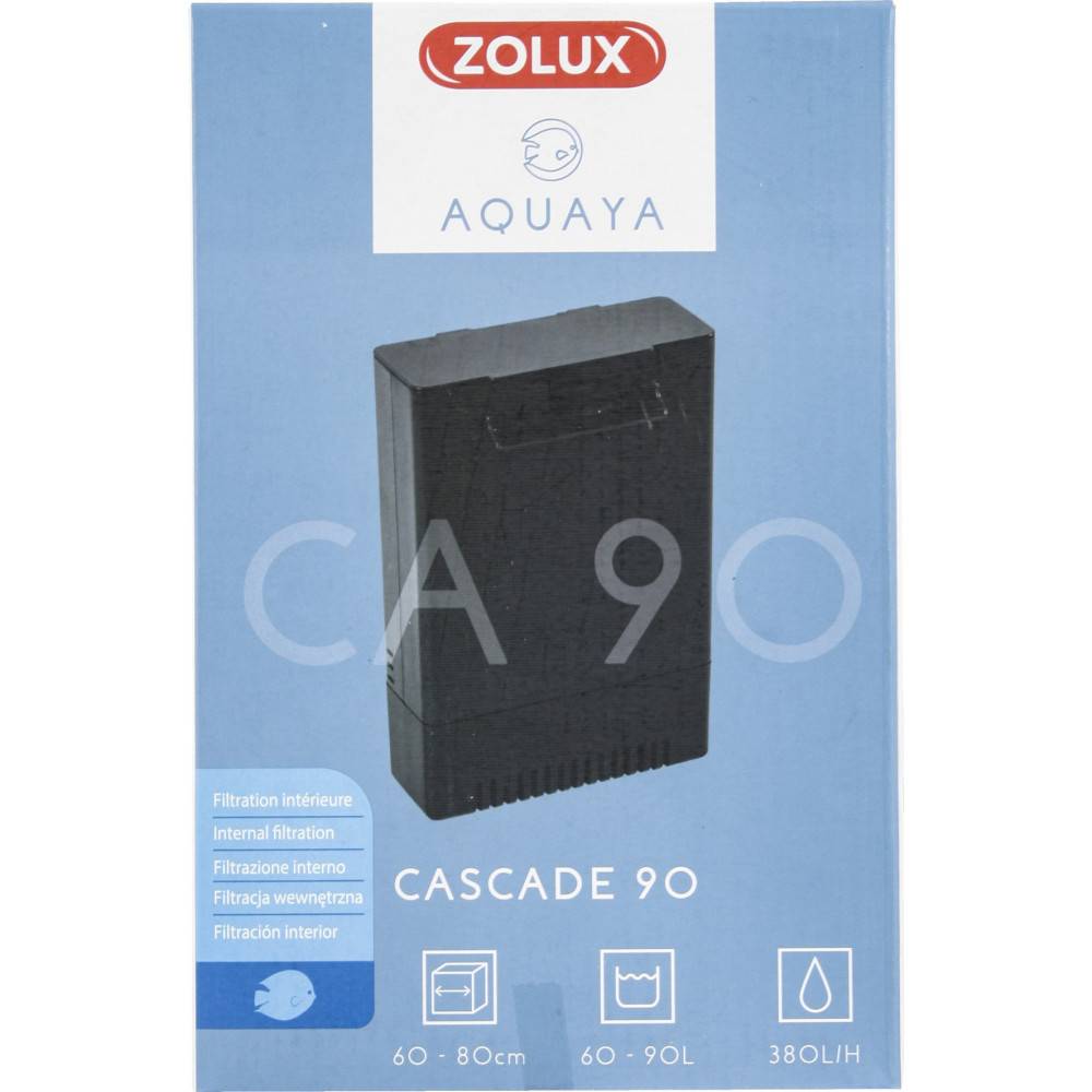 Zolux - Filtration intérieure cascade 90, puissance 5w 380l/h pour aquarium de 60 à 90l max - Image 3
