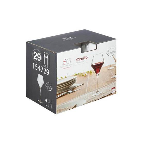 Lot de 6 Verres à Vin "Clarillo" 27cl Transparent - Image 2
