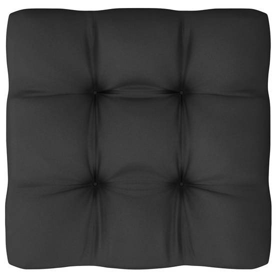 Helloshop26 - Salon de jardin meuble d'extérieur ensemble de mobilier 10 pièces avec coussins noir bois de pin massif - Image 6