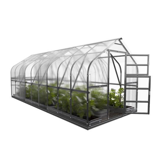 Serre polycarbonate 15m² avec 3 toits ouvrants automatiques et structure en acier galvanisé – Klasika greenhouses - Image 3